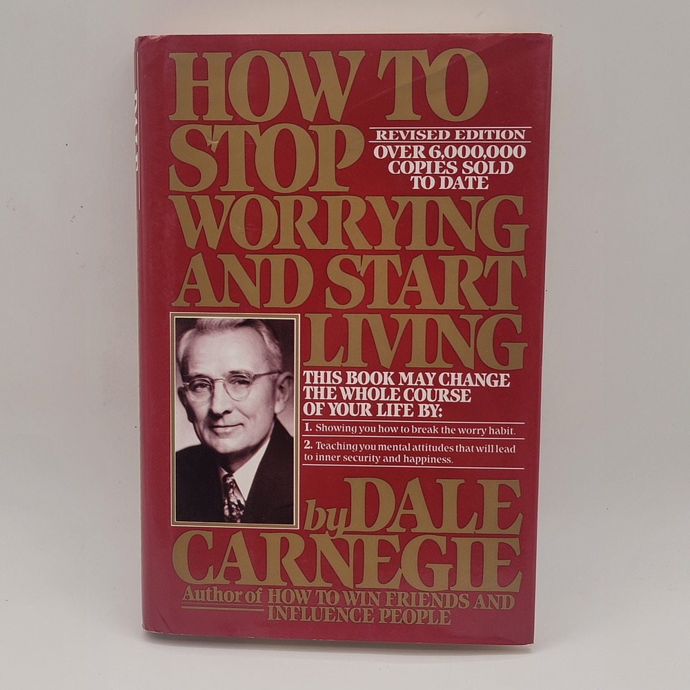 Dale Carnegie How to Stop Worrying & How to Win Friends Hardcover Set Excellent